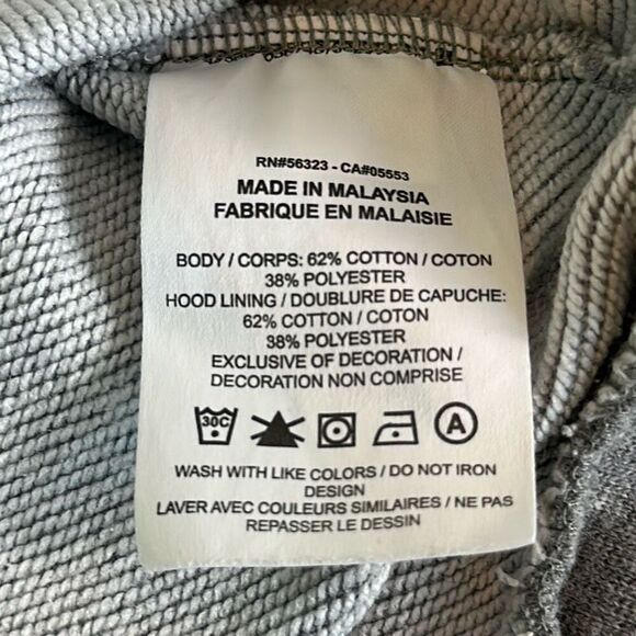 Nike Air Jordan Wings Swoosh Gray Pullover Hoodie Hooded Sweatshirt Mens Small S - Picture 7 of 8